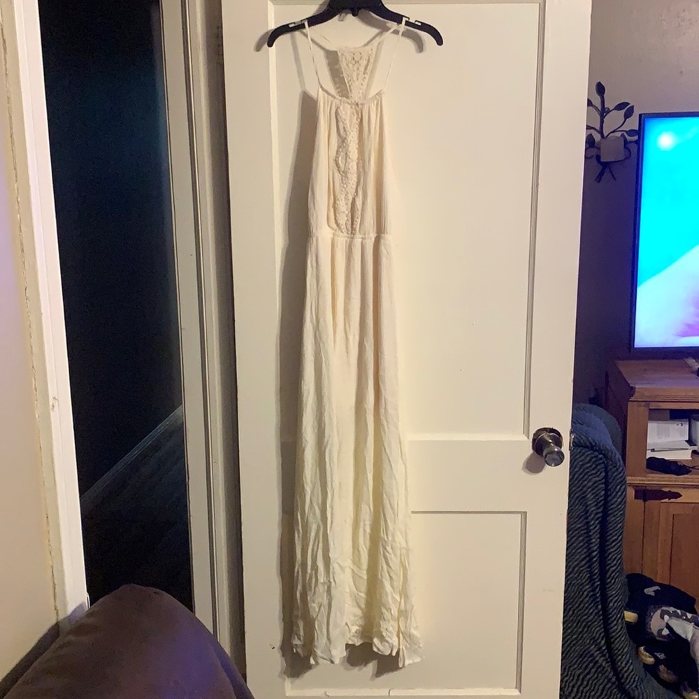 cream dress